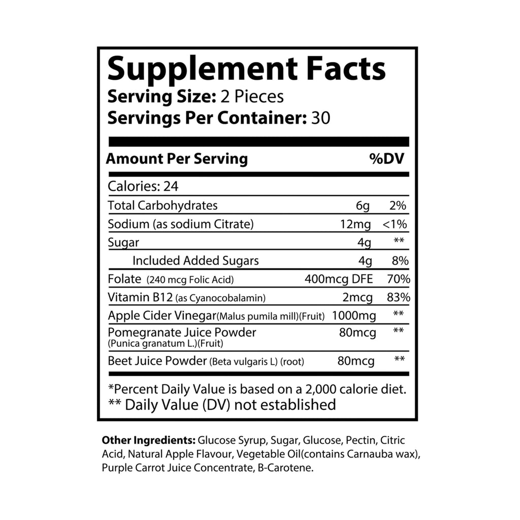 CFLC - Apple Cider Vinegar Gummies (60 Gummies)
