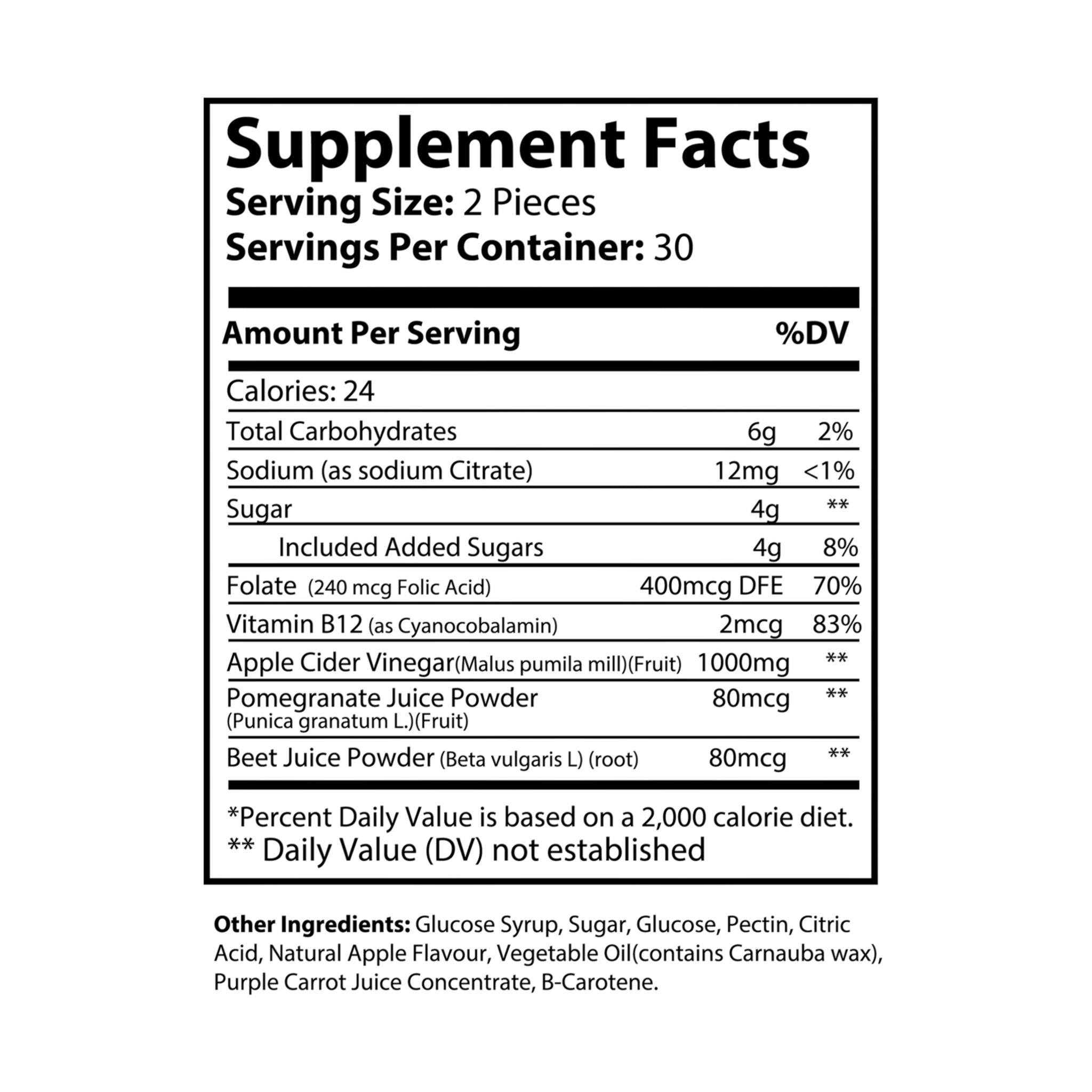 CFLC - Apple Cider Vinegar Gummies (60 Gummies)