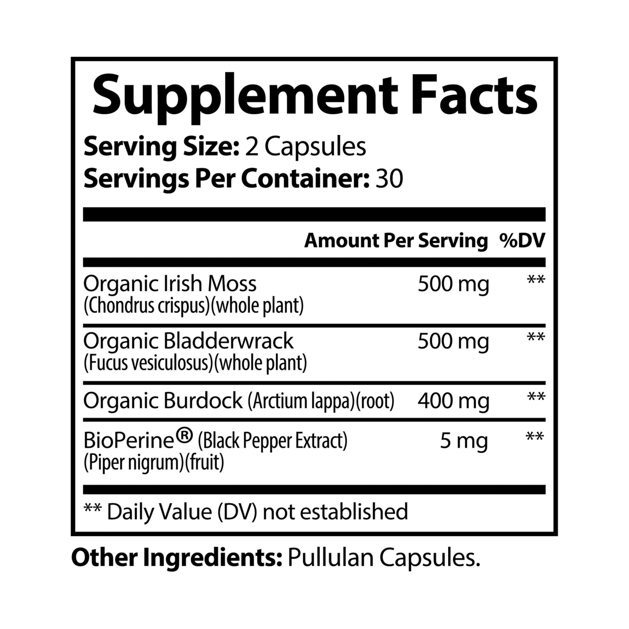 CFLC - Sea Moss Supplement (60 Capsules)