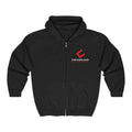 CFLC - Black Unisex Full Zip Hooded Sweatshirt, Perfect for Everyday Comfort