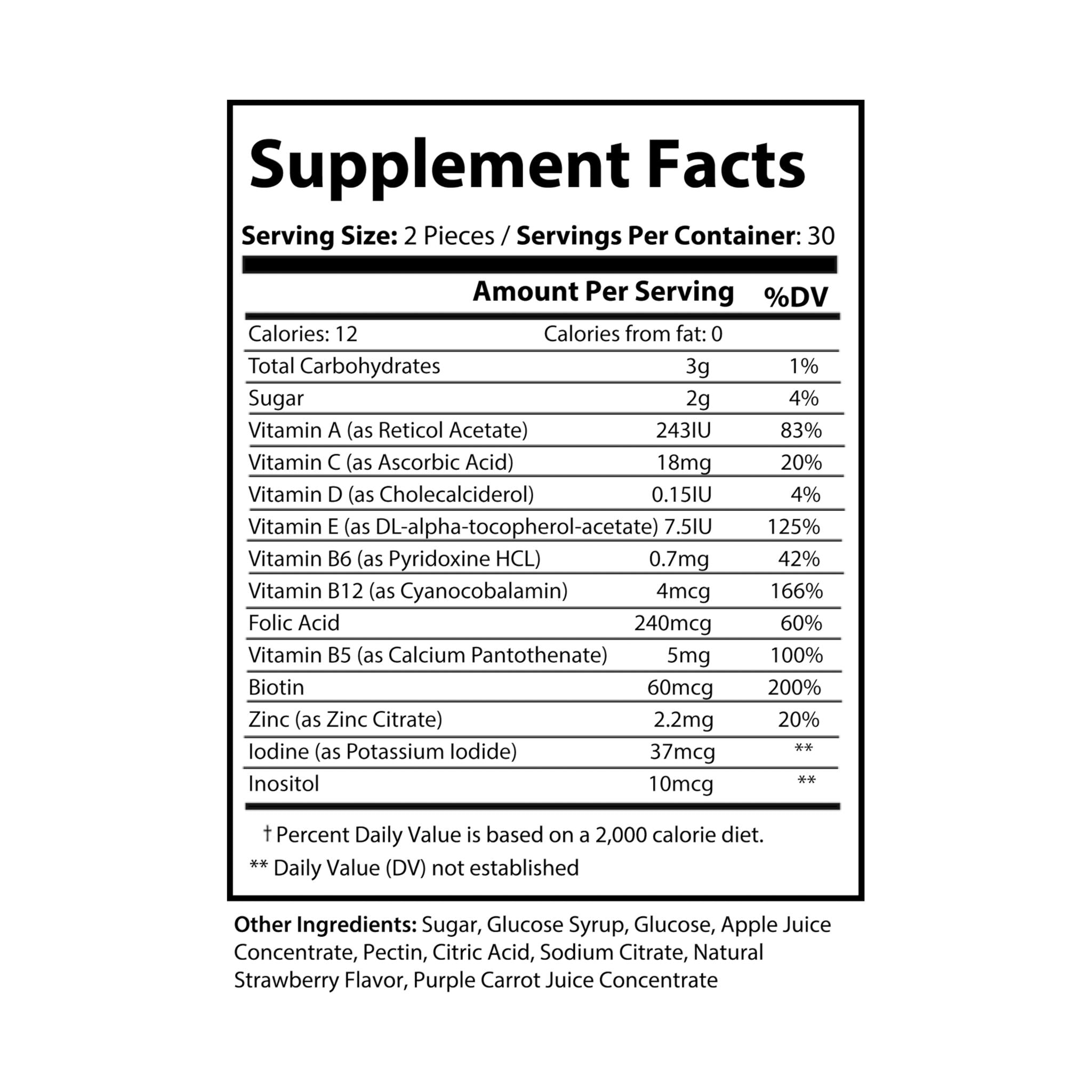 CFLC - Multivitamin Gummies for Adults (60 Gummies)