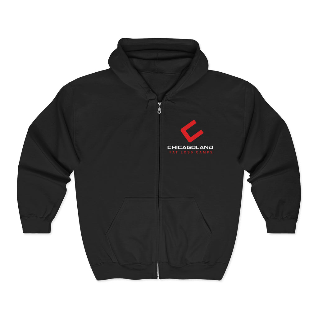 CFLC - Black - Unisex Full Zip Hooded Sweatshirt, Perfect for Everyday Comfort