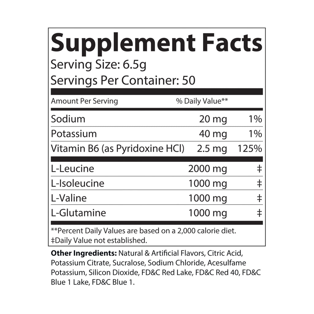 CFLC - BCAA Supplement, Grape (325g, 11.46oz, 50 servings)