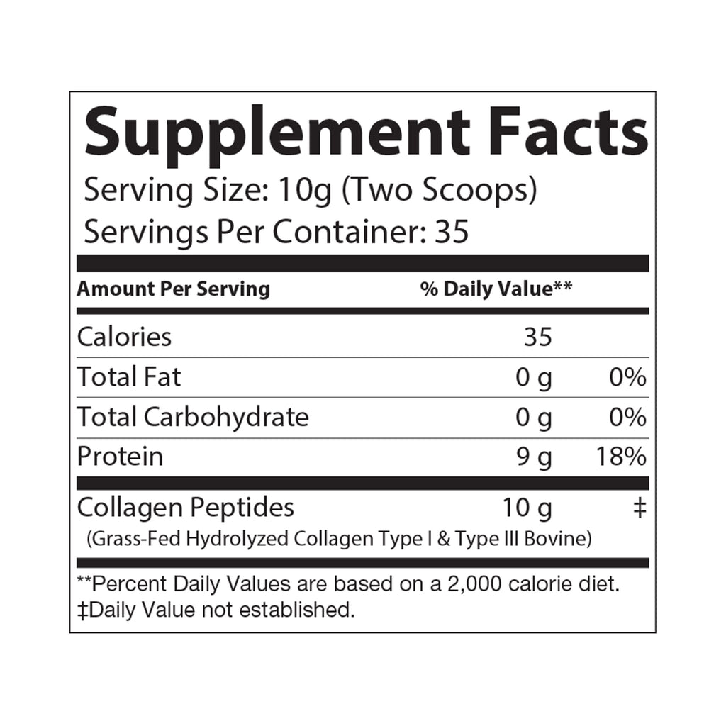 CFLC - Collagen Peptides Type I & III Supplement (350g, 12.3oz)