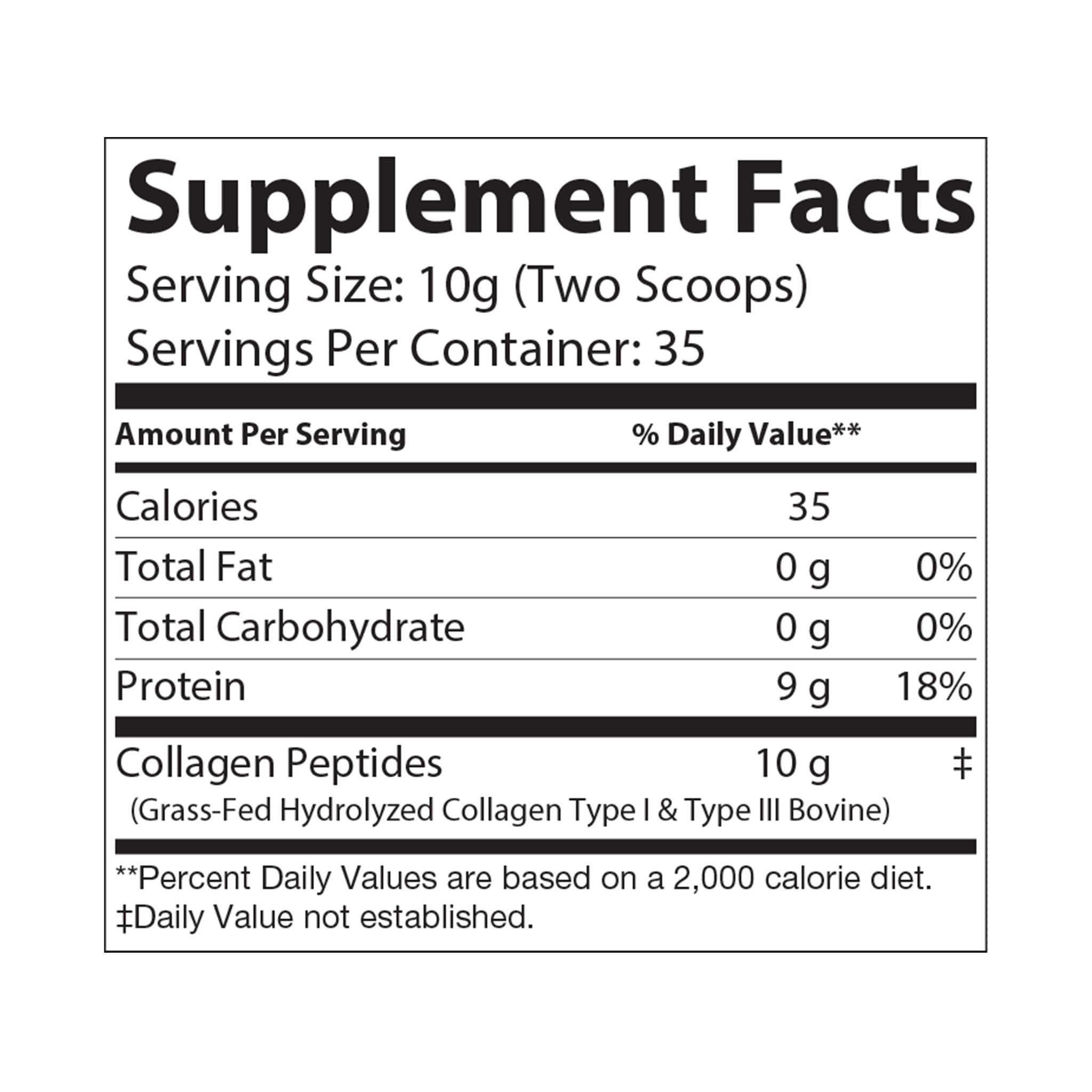 CFLC - Collagen Peptides Type I & III Supplement (350g, 12.3oz)